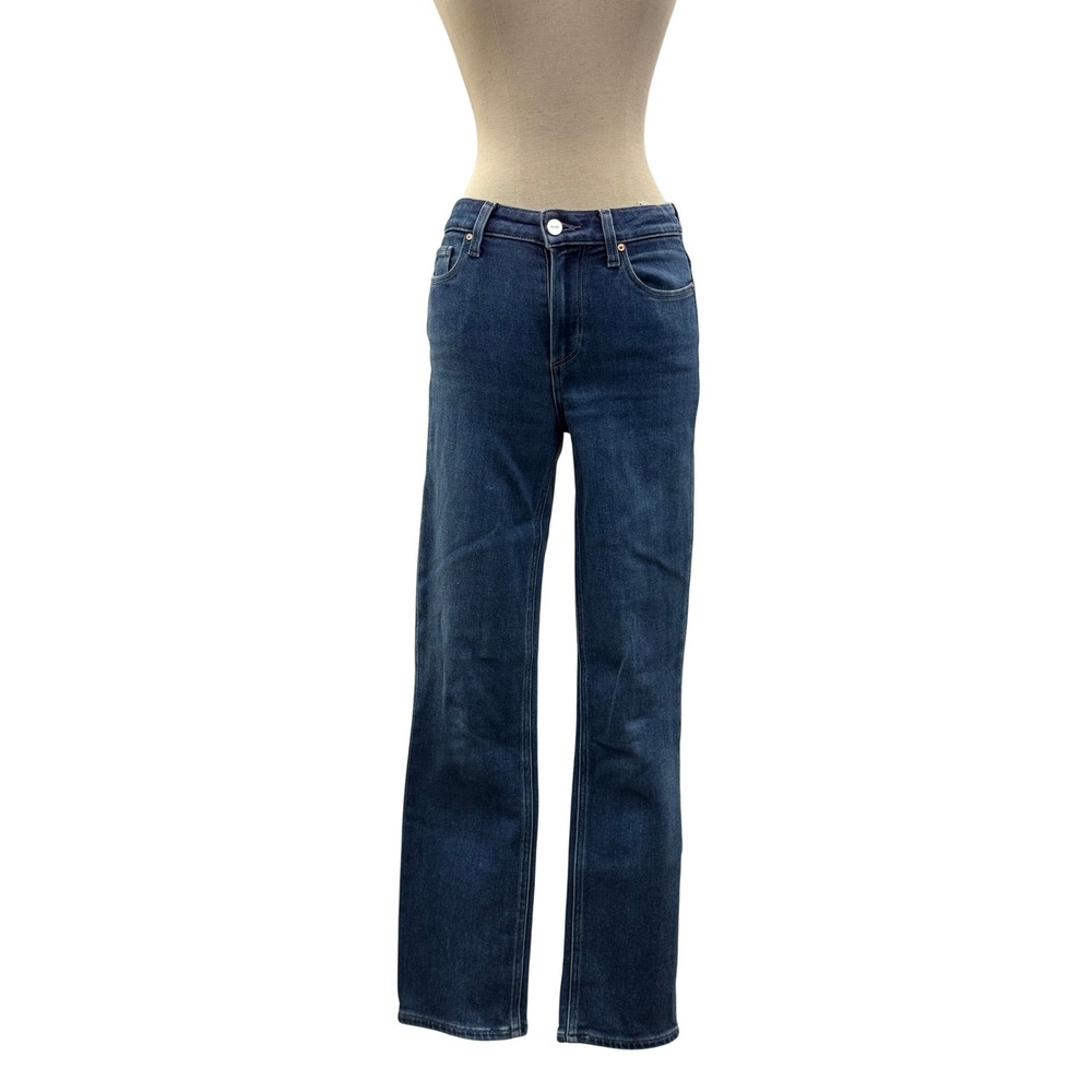 Paige Cindy Jeans Womens 25 Blue Excellent Straight Leg High Rise Denim